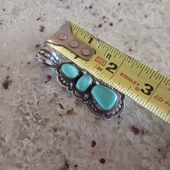 B Johnson sterling pendant turquoise - Picture 3 of 4